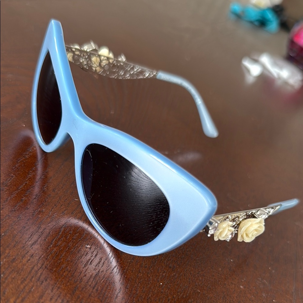 DOLCE & GABBANA DG 4302b Cat Eye Blue Women's Sunglasses